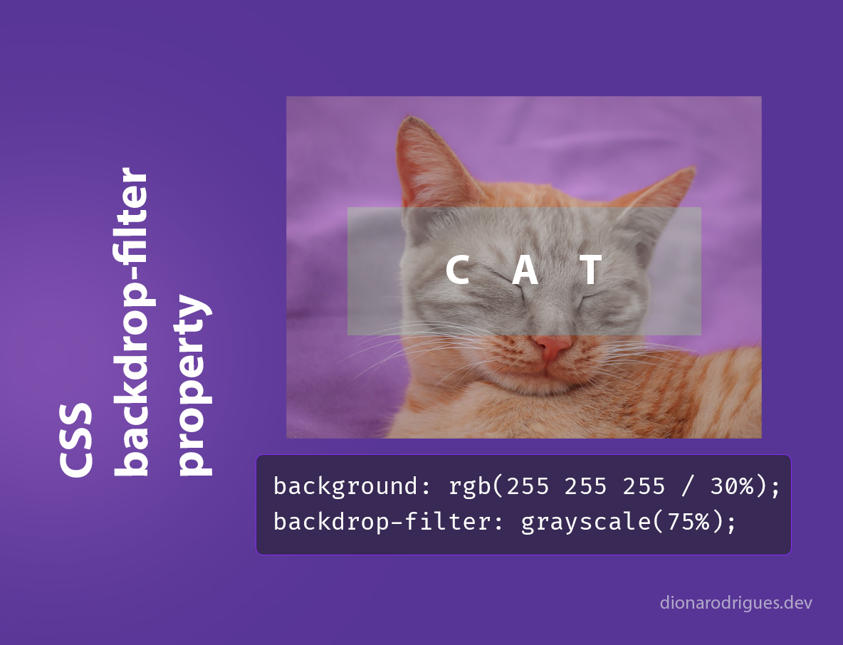 CSS backdrop-filter property